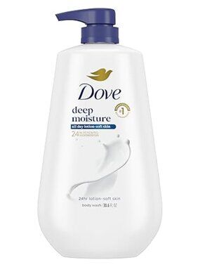 Dove Deep Moisture Body Wash 30.6 oz Sulfate Free Hydrating Skin Cleanser